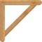 Ekena Millwork Traditional Craftsman Rough Sawn Bracket w/ Offset Brace, Western Red Cedar, 6"W x 36"D x 36"H BKT0604X36X36TRA04RWR - alternate 4